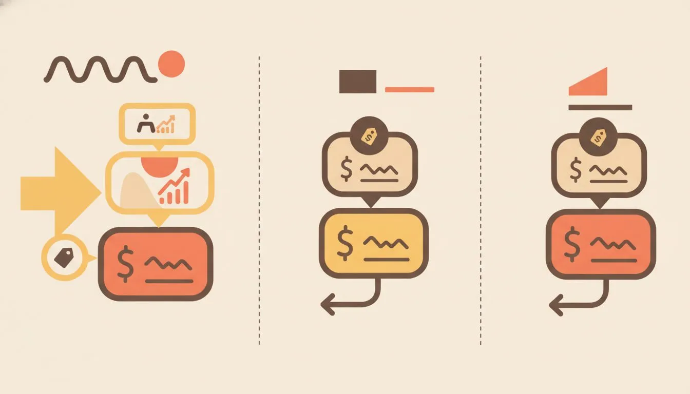 a side-by-side price comparison infographic showing Hostinger's introductory price versus renewal price alongside two competitor renewal prices, with clear dollar figures and plan tier labels