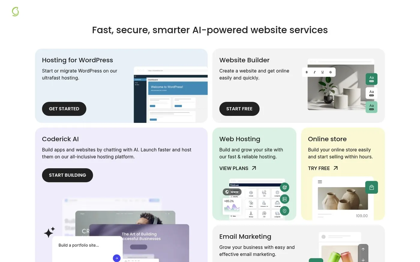 Screenshot of siteground.com