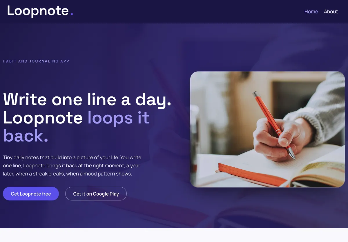 Loopnote - tech & startups preview site built by the Flashcloud team